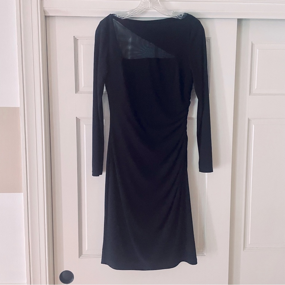 RL Black Dress Mesh Cutout